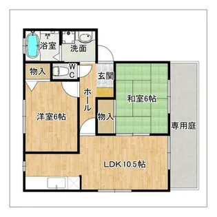 グランコート【1階】の間取り