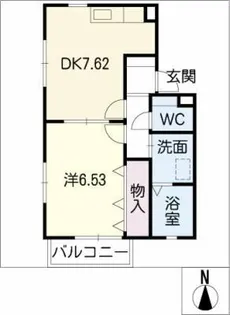 クレール応時【1階】の間取り