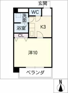 シャインキャッスル【2階】の間取り