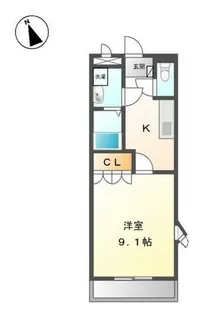 リッツ・グランディール【2階】の間取り