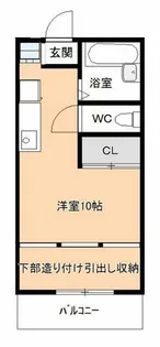 コーポメルベーユ【1階】の間取り