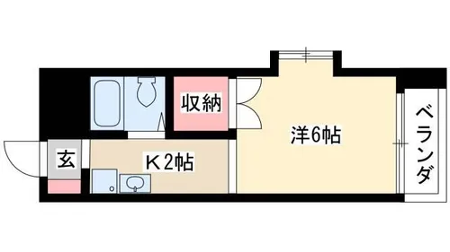サンシティー西郊【407号室】の間取り
