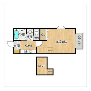 メリーゲート【101号室】の間取り
