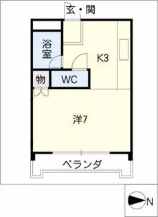 西部観光ビル【4階】の間取り