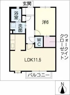 ウエストタウン早稲田【2階】の間取り