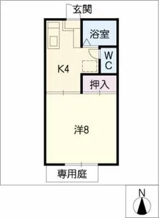 エスティーム88A棟【1階】の間取り