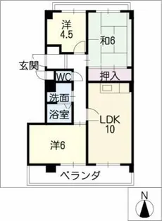 第二佐久間ビル【2階】の間取り