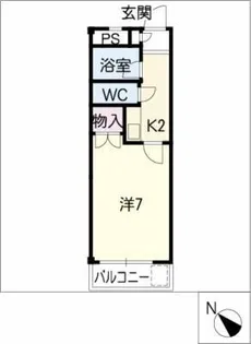 スリーヴ石川【1階】の間取り