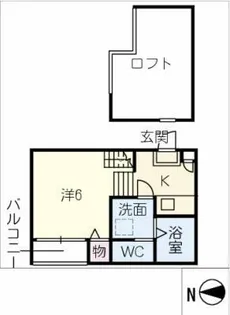 ラ・ルーチェ日比野【2階】の間取り