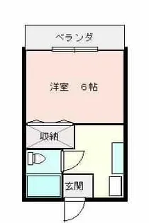 コーポ神明【202号室】の間取り