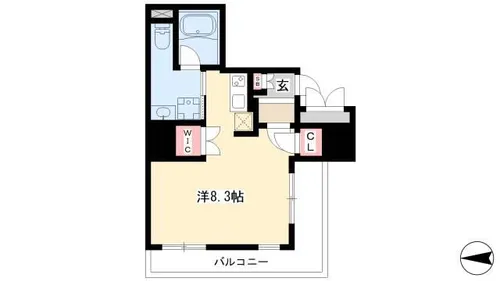 Comfortささしまライブ【1階】の間取り