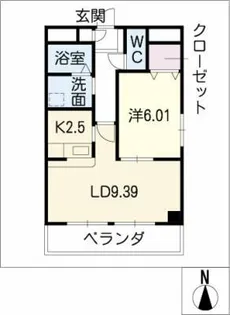 Riverble檀渓【3階】の間取り