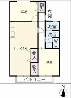 アークヒルズ東名【2階】の間取り