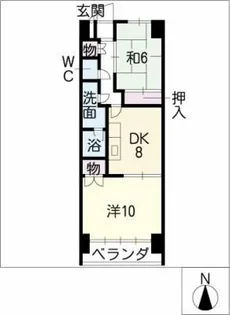 幸村参番館【11階】の間取り