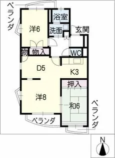 ゴテン・メイ【1階】の間取り
