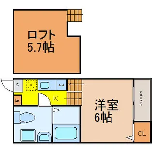 OMレジデンス本陣鳥居通【2階】の間取り