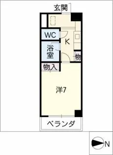 サンパーク豊年町【8階】の間取り