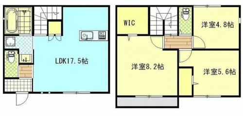 愛知県安城市篠目町4丁目【一戸建】の間取り