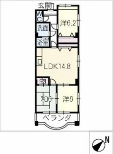 Bari Hills【2階】の間取り