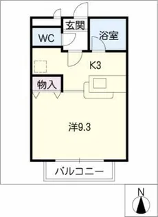 コーポ千寿【2階】の間取り