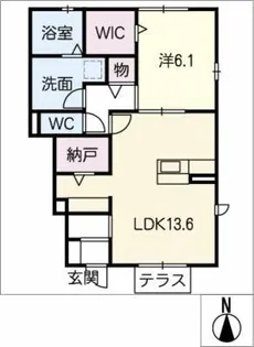 サンパティーク【1階】の間取り