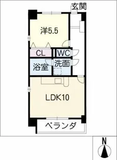 スカイシーⅢ【2階】の間取り