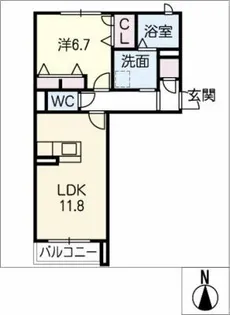 Relafort B棟【2階】の間取り