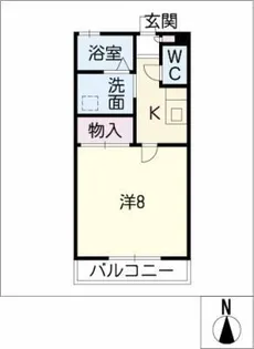 コーポ美寿乃【2階】の間取り