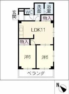 アーバンライフ青山【1階】の間取り