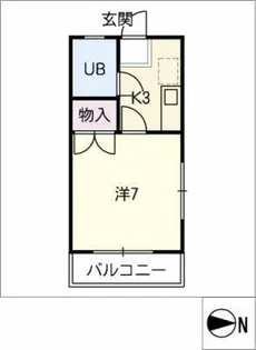スチューデントビレッジ戸田 B【2階】の間取り