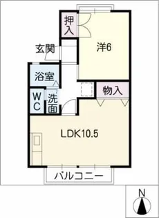 デュオ・ヴァンベールA棟【1階】の間取り