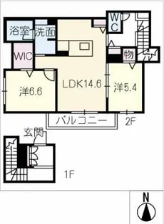 ベル・フルール【2階】の間取り