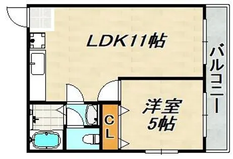 寿ハイツ【3階】の間取り