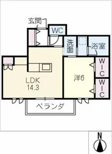 すず雅【2階】の間取り