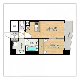 GR薬院【7階】の間取り