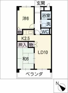 ソフィア前後 A棟【5階】の間取り