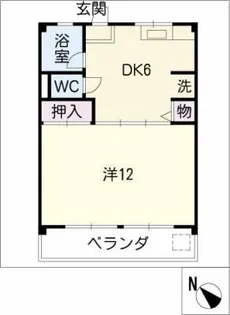 青山パークマンション【4階】の間取り
