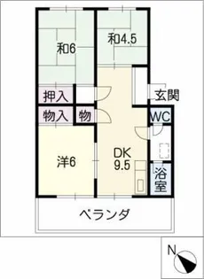 栄ハイツ【1階】の間取り