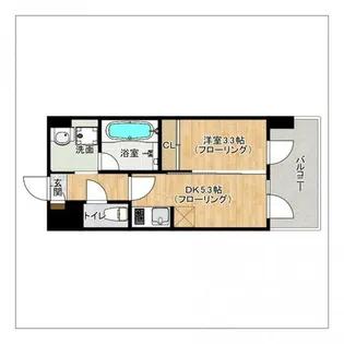 ヴィラージュ天神南ストリート【5階】の間取り