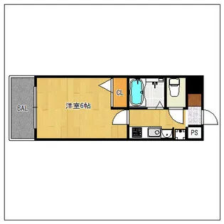エステムプラザ博多駅南【8階】の間取り