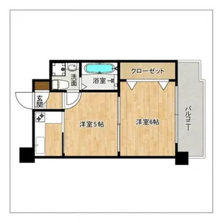 エステートモア薬院通り【5階】の間取り