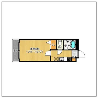 ラフィーネ平尾【206号室】の間取り