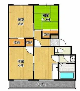 ル・シェルブルーはりま【4階】の間取り