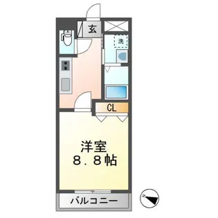 ソレアード田園【1階】の間取り