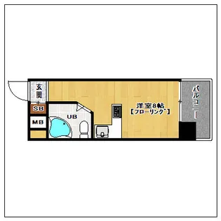 ロマネスク博多駅前【3階】の間取り