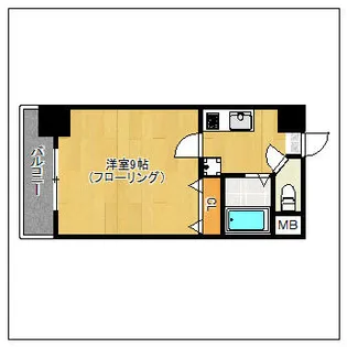 ラフィネ美野島【5階】の間取り