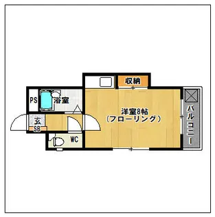 清水ビル【407号室】の間取り
