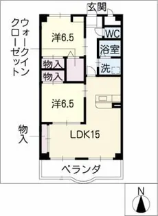 サンシャイングランデ【3階】の間取り
