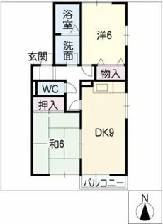 リバーサイドハウス【2階】の間取り