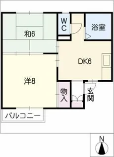 コーポすみれ【1階】の間取り
